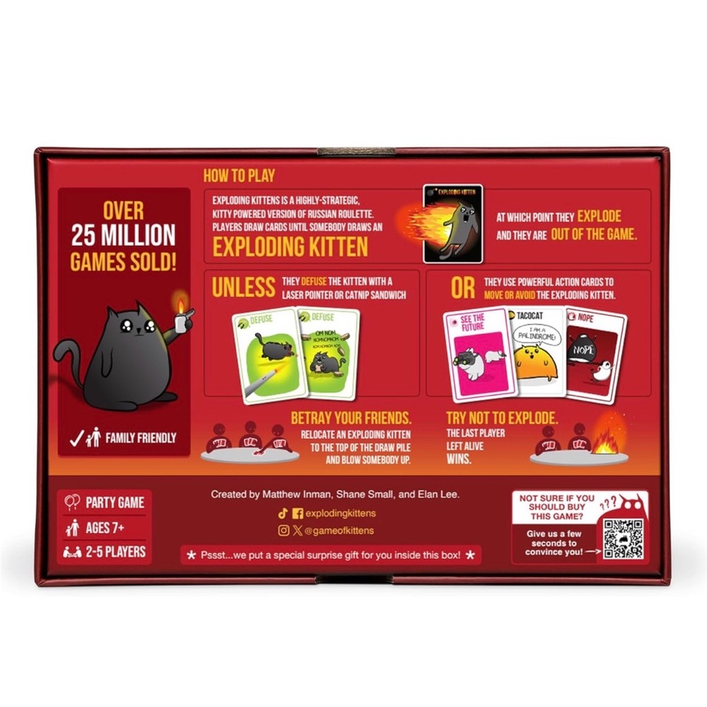 Exploding Kittens Original Edition Card Game - NWT - Picture 6 of 7